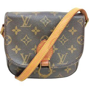 (L4) Louis Vuitton Crossbody Bag Saint Cloud Brown Monogram